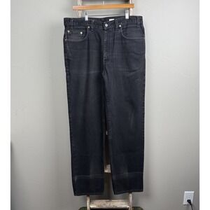 Vintage 2000 Levi 550 Relax Fit Black Denim Jeans size 38x32.5